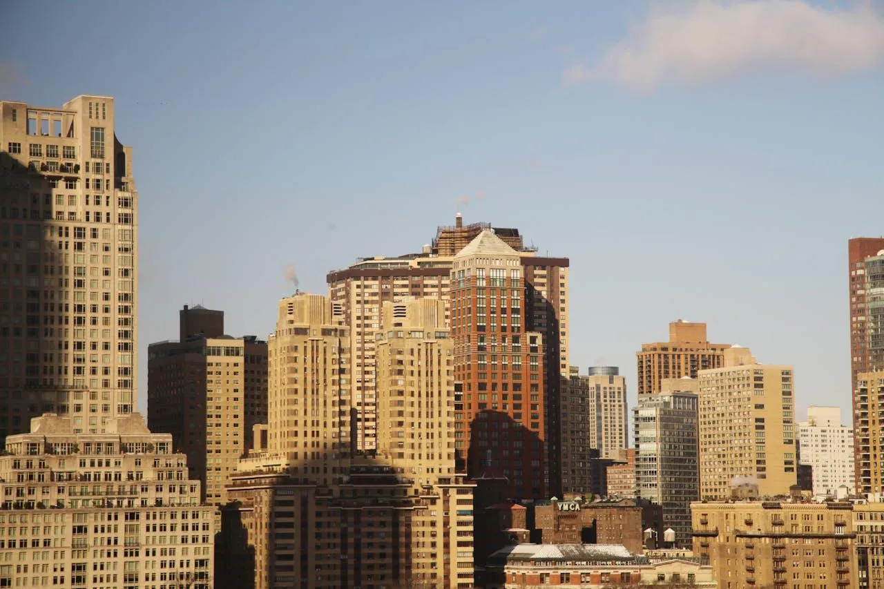 New York City Skyline with Modern Buildings